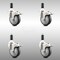 Service Caster 4 Inch 316SS Thermoplastic Rubber Swivel 1-1/8 Inch Stem Caster Set Lock Brake SCC-SS316TTLEX20S414-TPRB-118-4 - alternate 2
